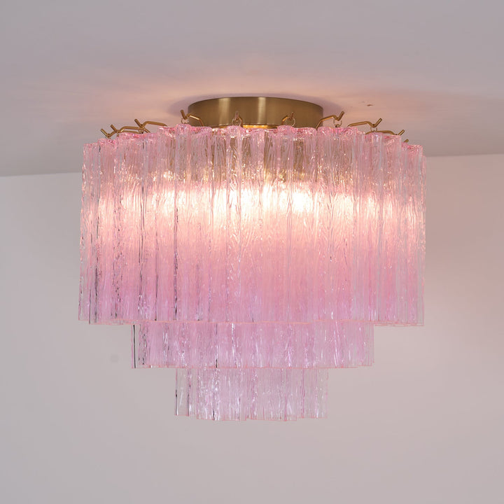 Murano Pink Glass Ceiling Light - Vakkerlight