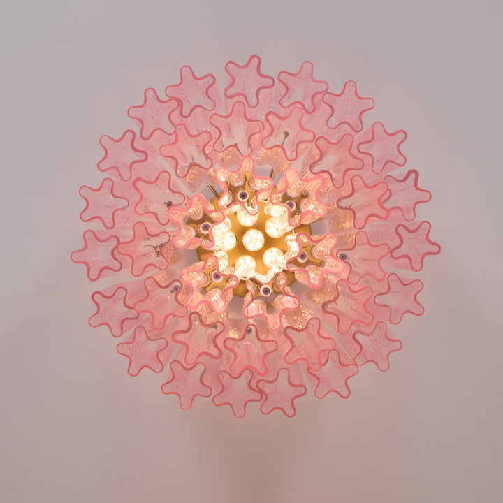 Murano Pink Glass Ceiling Light - Vakkerlight