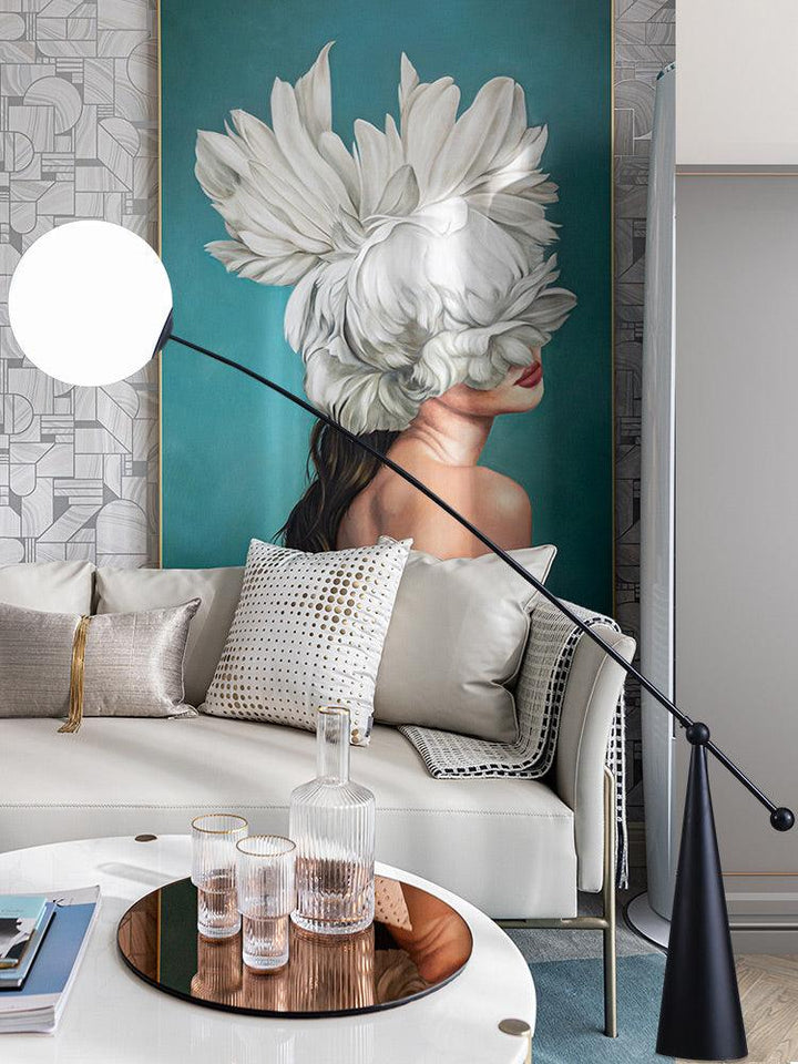 Opal Arc Floor Lamp - Vakkerlight
