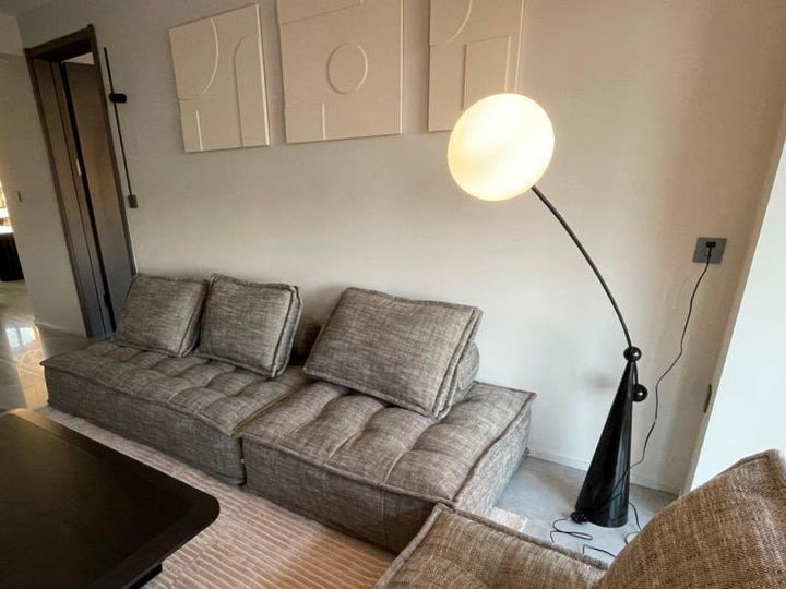 Opal Arc Floor Lamp - Vakkerlight