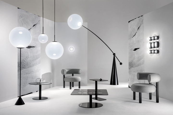Opal Arc Floor Lamp - Vakkerlight