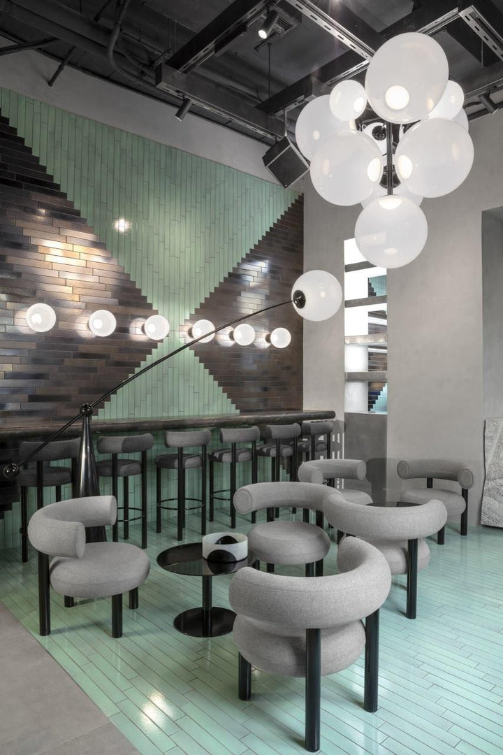 Opal Arc Floor Lamp - Vakkerlight