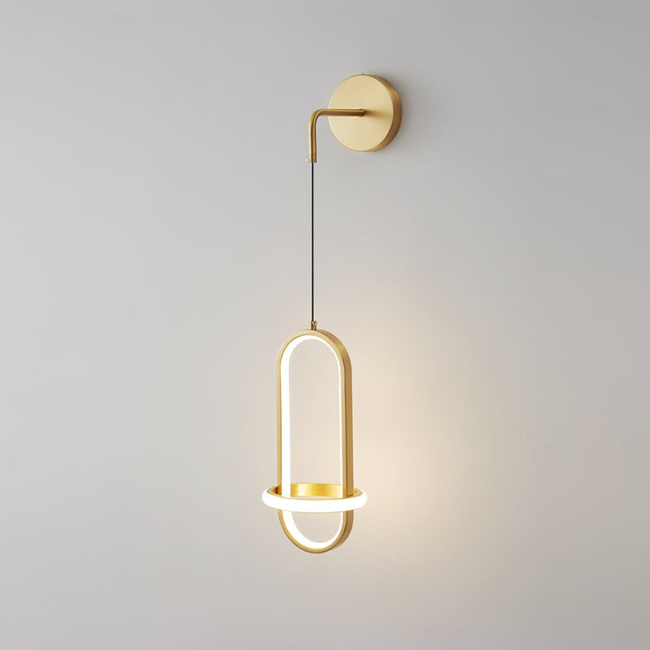Oval Brass Wall Light - Vakkerlight