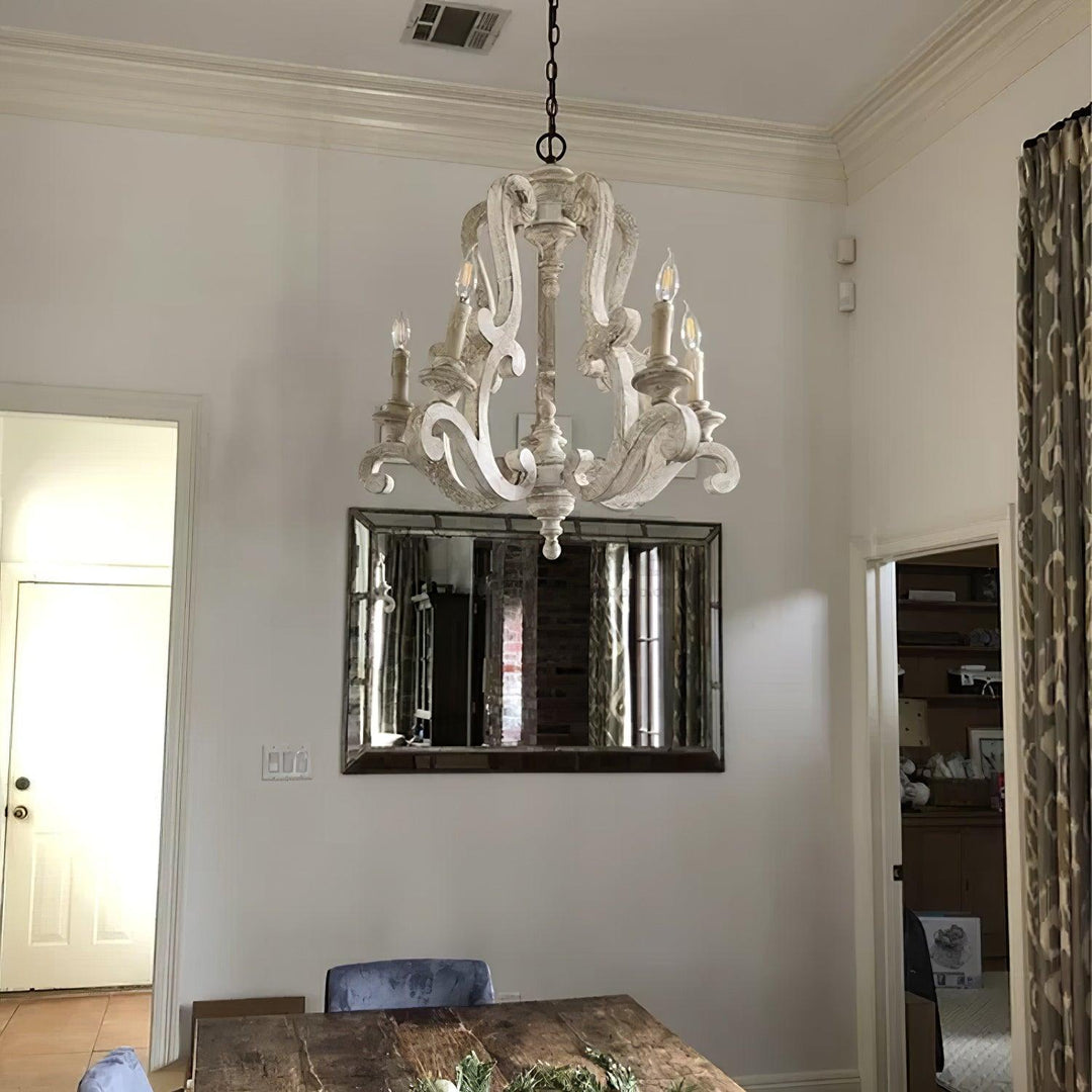 Parrotuncle Wooden Candle Chandelier - Vakkerlight
