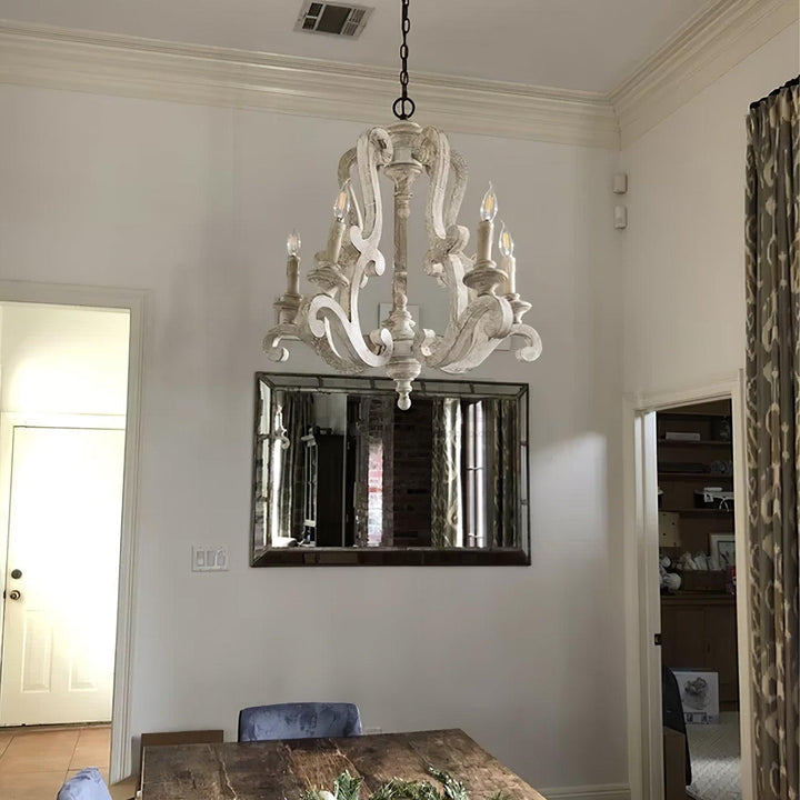 Parrotuncle Wooden Candle Chandelier - Vakkerlight
