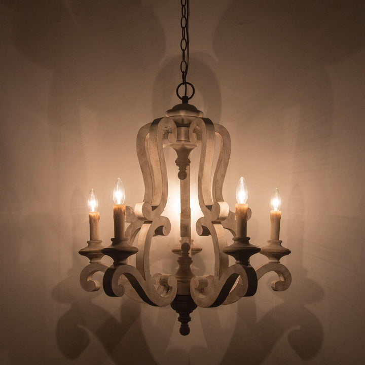 Parrotuncle Wooden Candle Chandelier - Vakkerlight