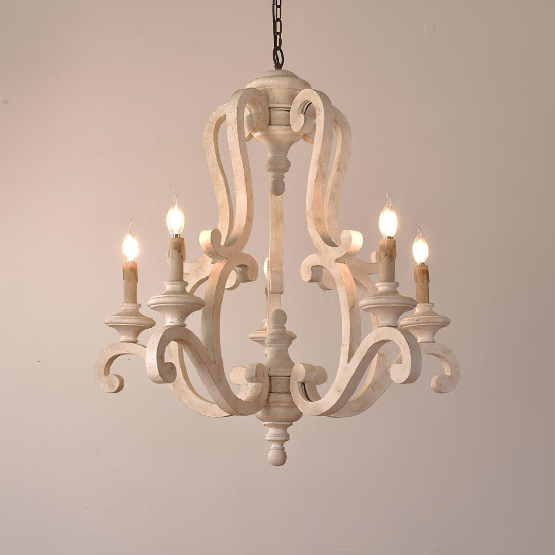 Parrotuncle Wooden Candle Chandelier - Vakkerlight