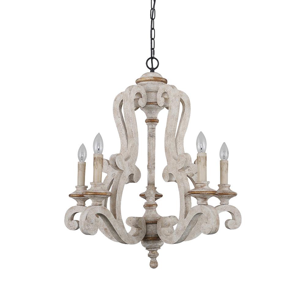 Parrotuncle Wooden Candle Chandelier - Vakkerlight