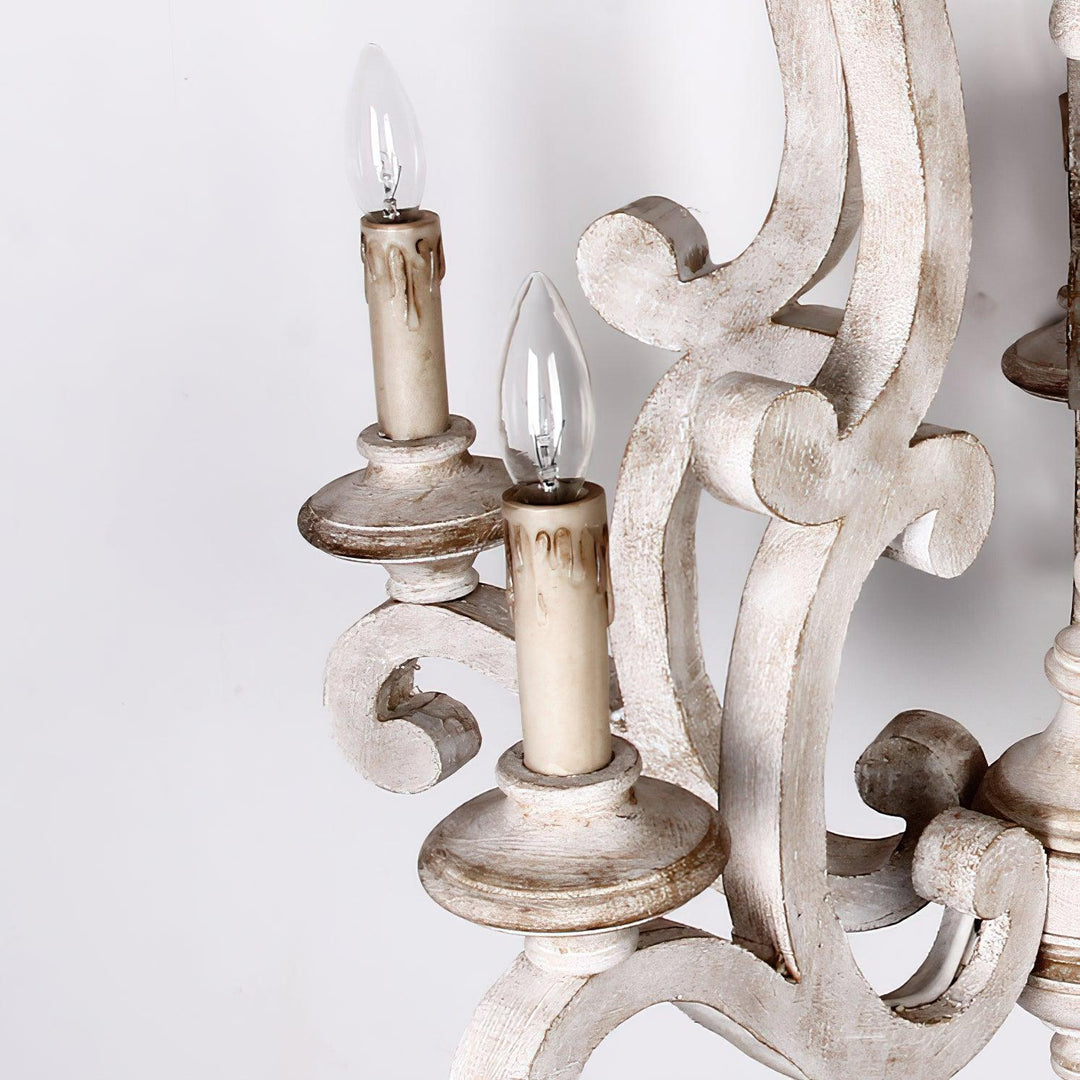 Parrotuncle Wooden Candle Chandelier - Vakkerlight