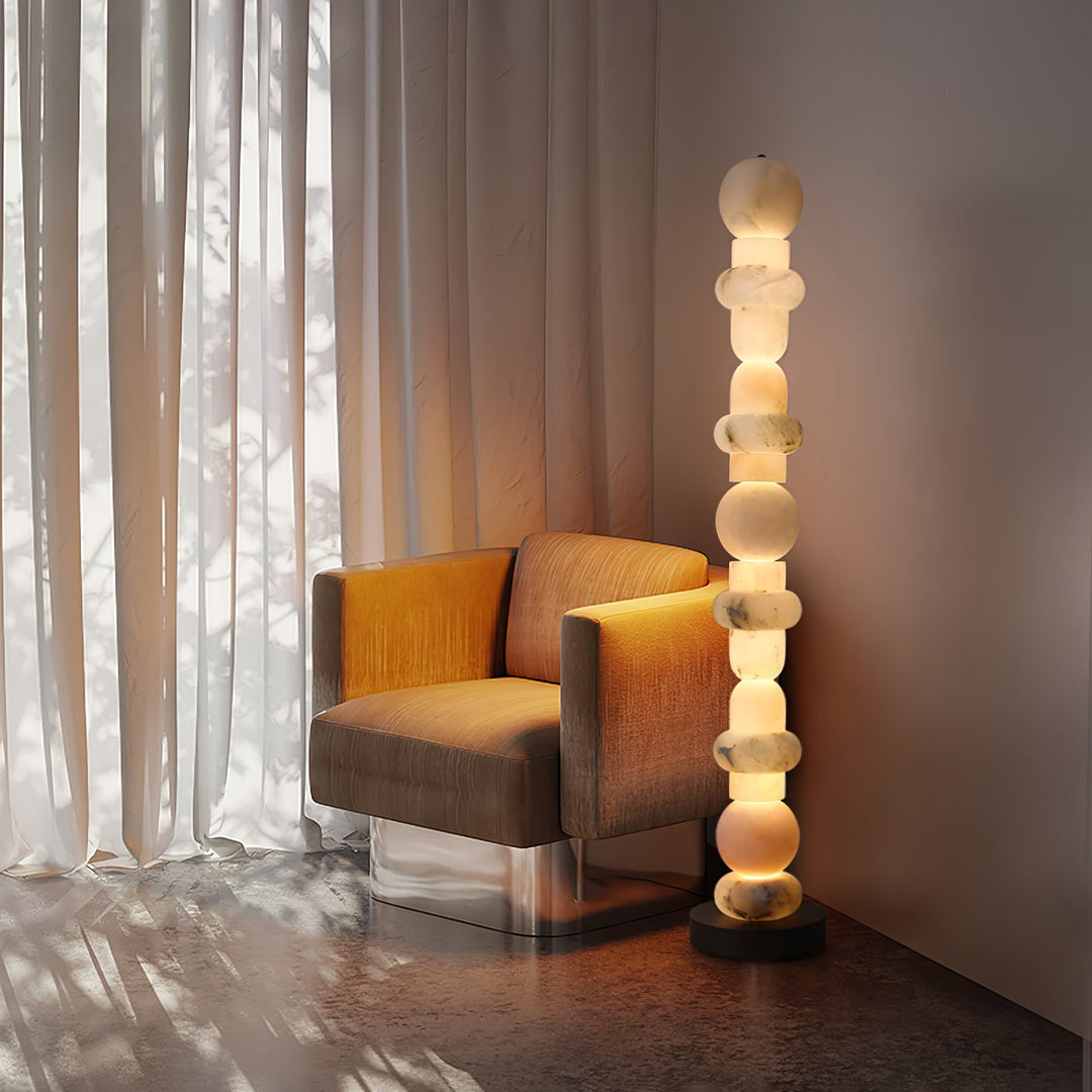 Spanish Alabaster Floor Lamp - Vakkerlight