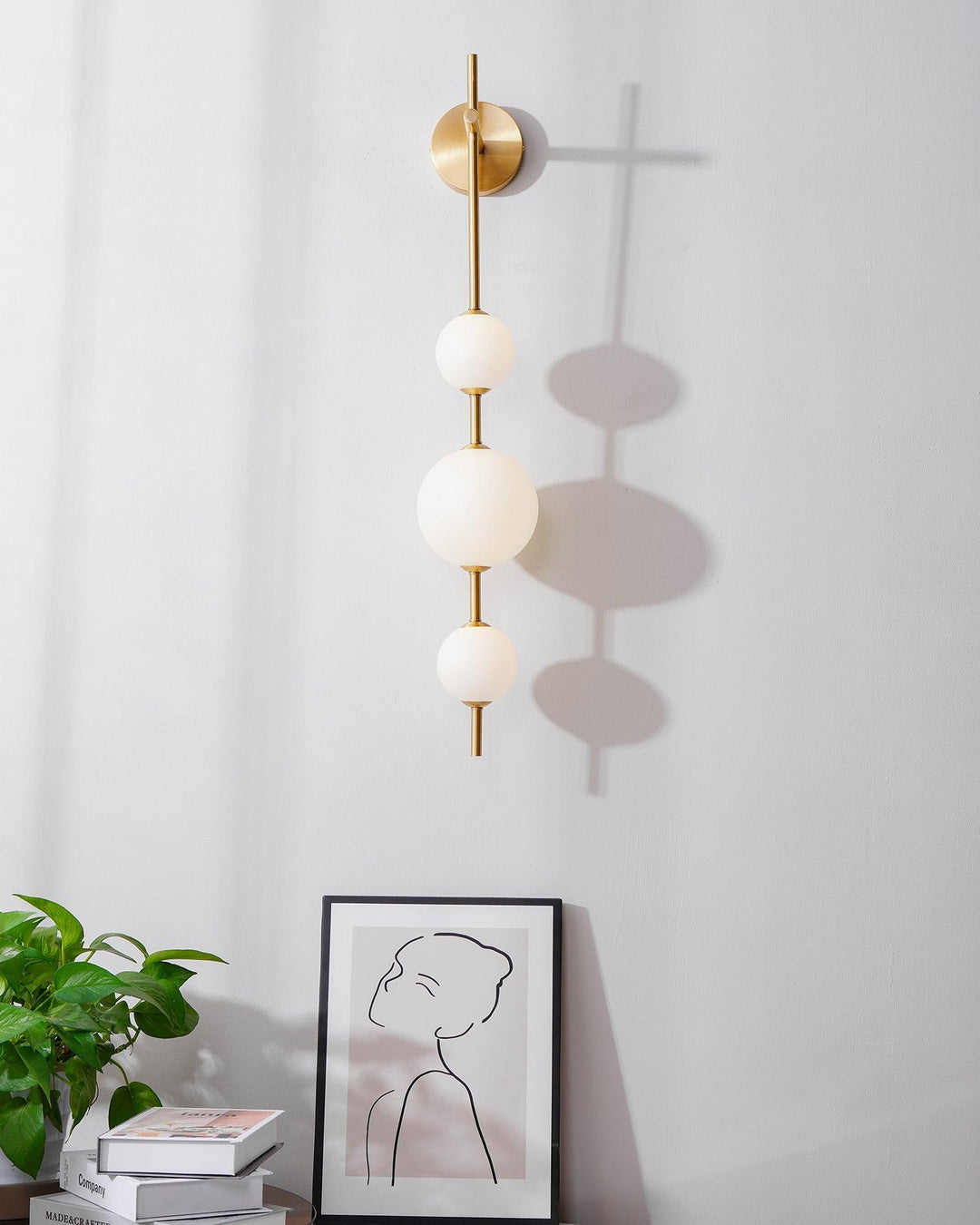 Vertical Globe Plug - in Wall Lamp - Vakkerlight