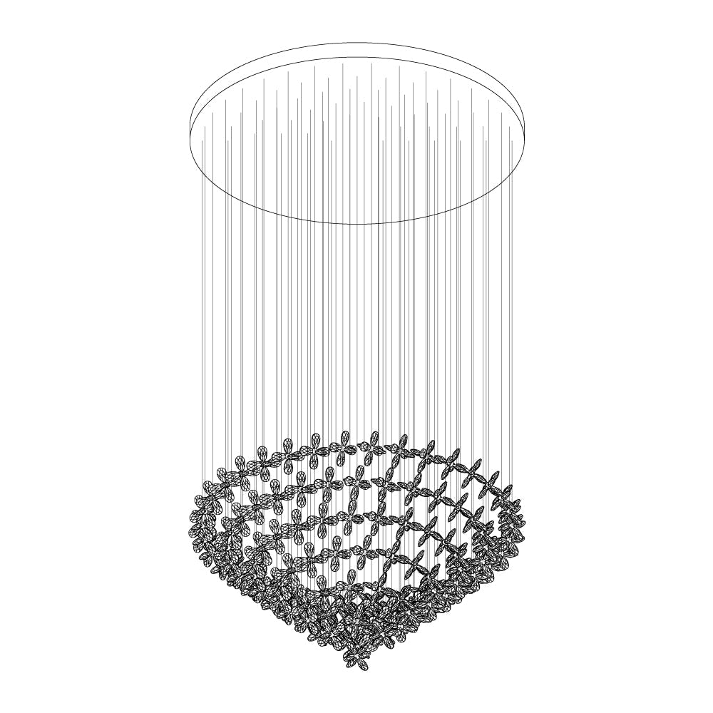 Floating Butterfly Chandelier - Vakkerlight