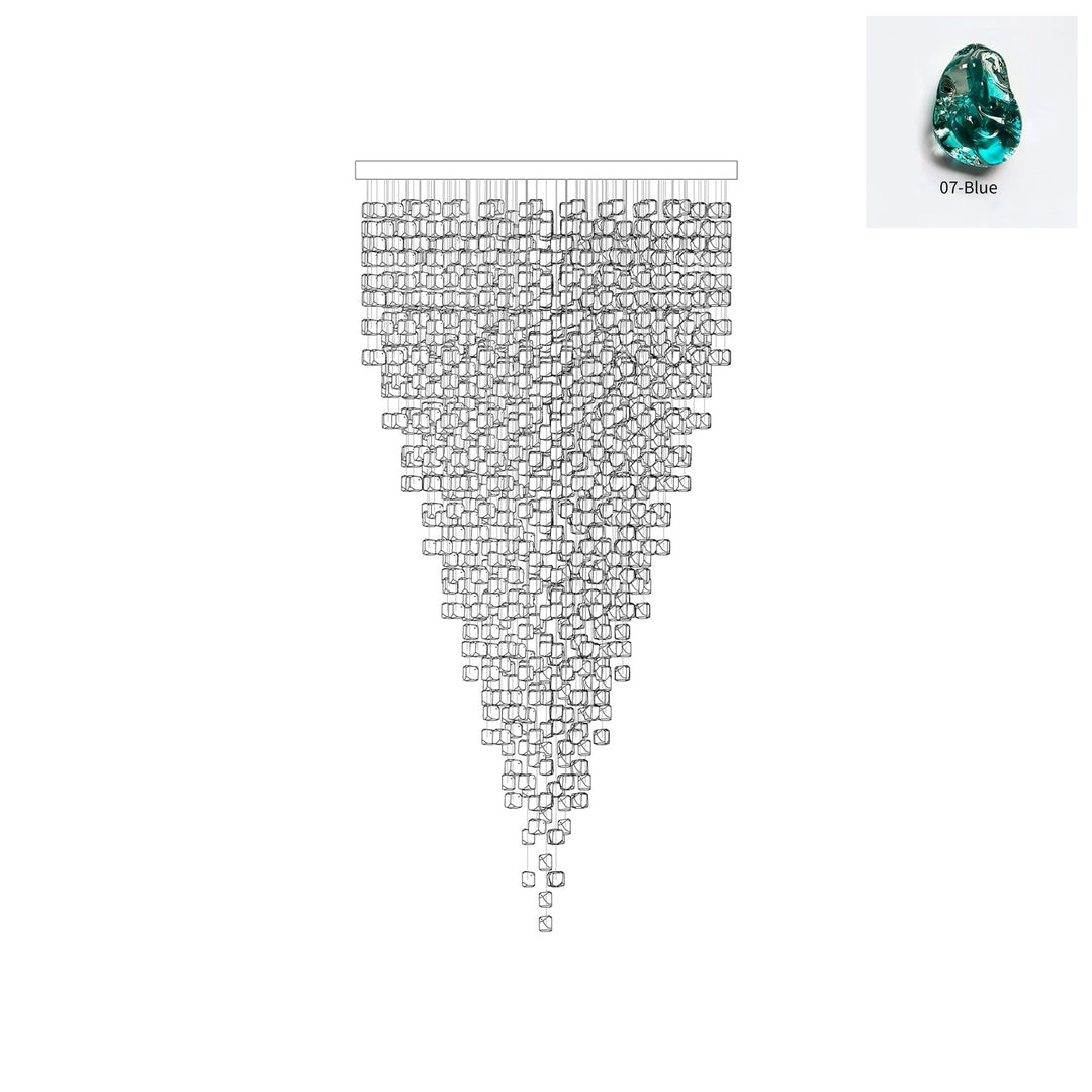 Multicolor Crystal Stone Chandelier - Vakkerlight