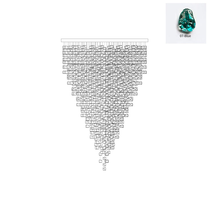 Multicolor Crystal Stone Chandelier - Vakkerlight