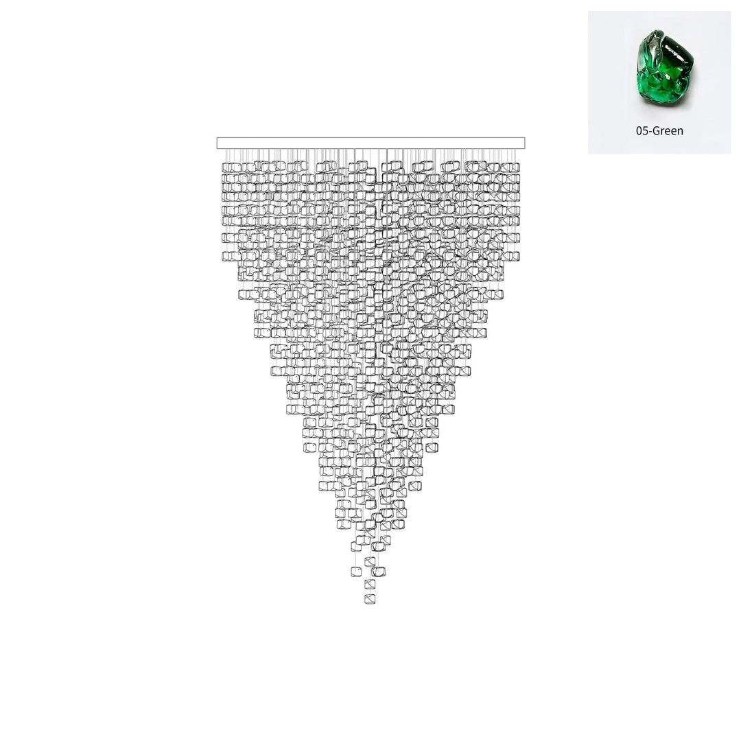 Multicolor Crystal Stone Chandelier - Vakkerlight