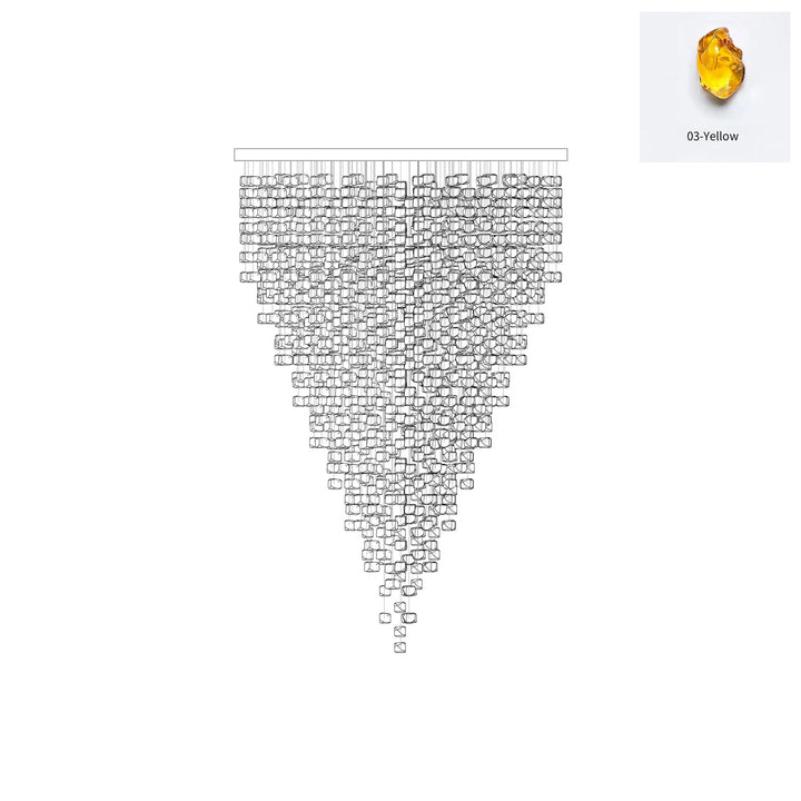 Multicolor Crystal Stone Chandelier - Vakkerlight