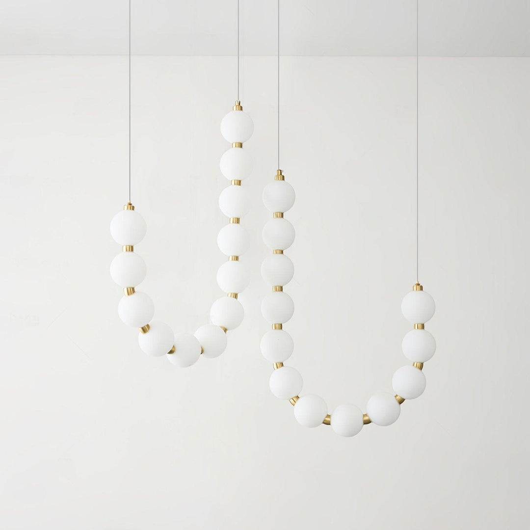 Glass Pearl Necklace Chandelier - Vakkerlight