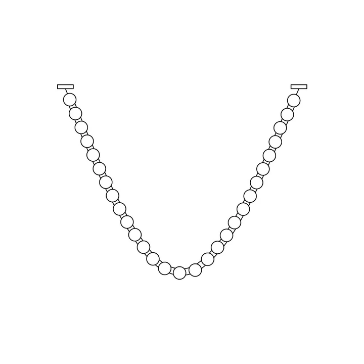 Pearl Glass Necklace Balls Chandelier - Vakkerlight