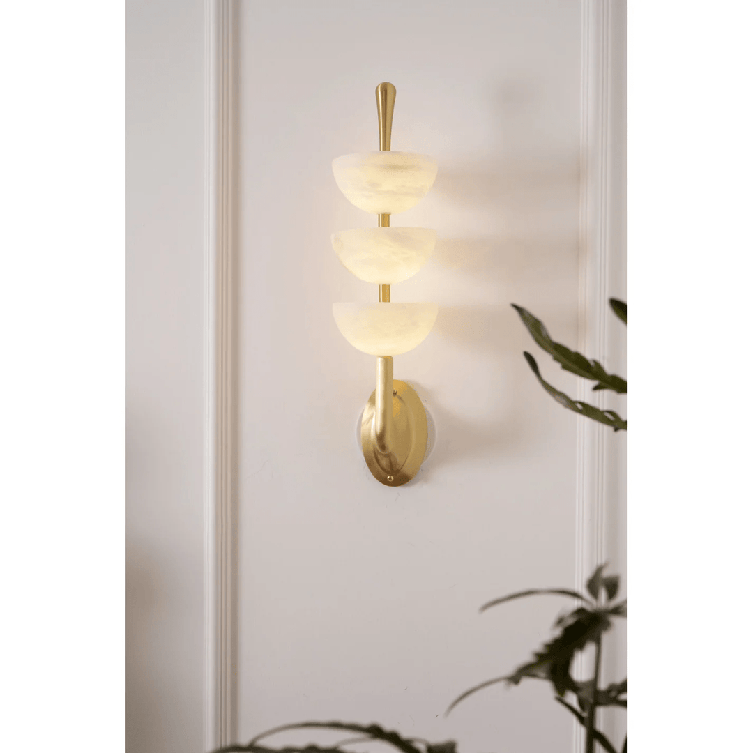 Triple Alabaster Wall Sconce - Vakkerlight
