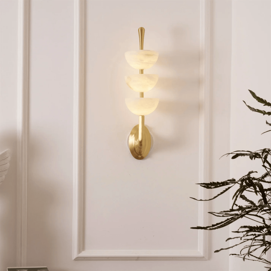 Triple Alabaster Wall Sconce - Vakkerlight