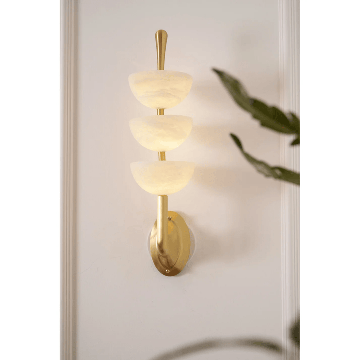 Triple Alabaster Wall Sconce - Vakkerlight