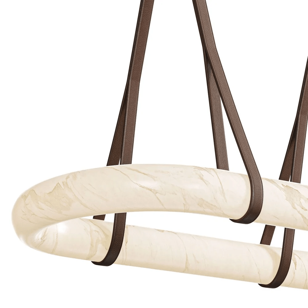 Circle Alabaster Chandelier - Vakkerlight
