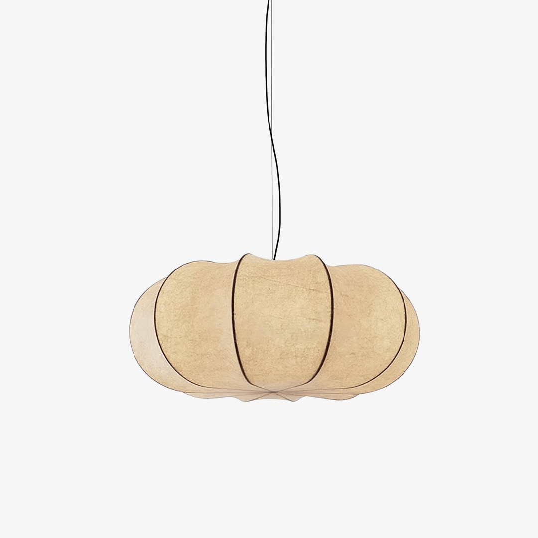 Oblate Silk Pendant Lamp - Vakkerlight