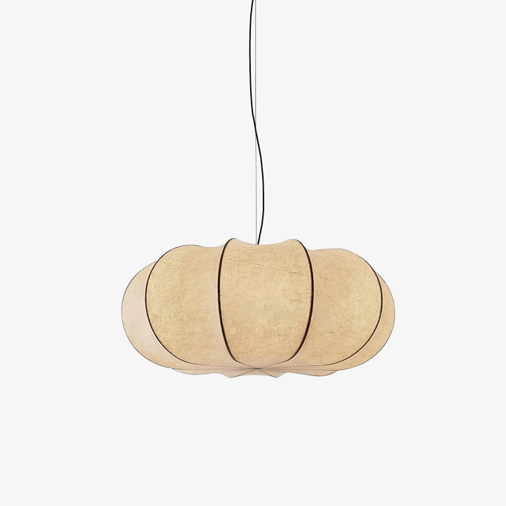 Oblate Silk Pendant Lamp - Vakkerlight