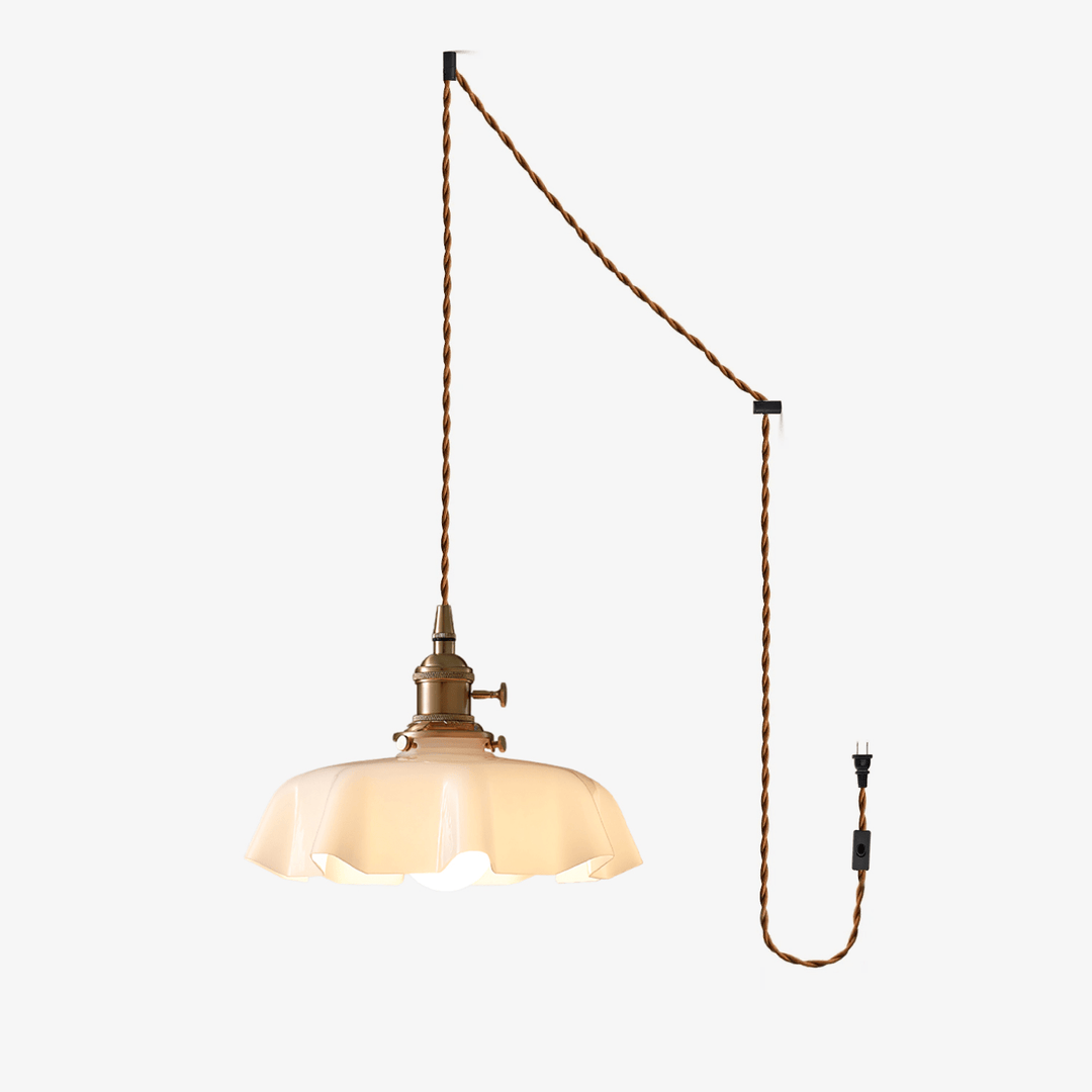 French Flower Pendant Swag Light - Vakkerlight