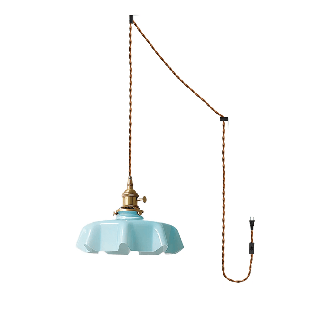 French Flower Pendant Swag Light - Vakkerlight