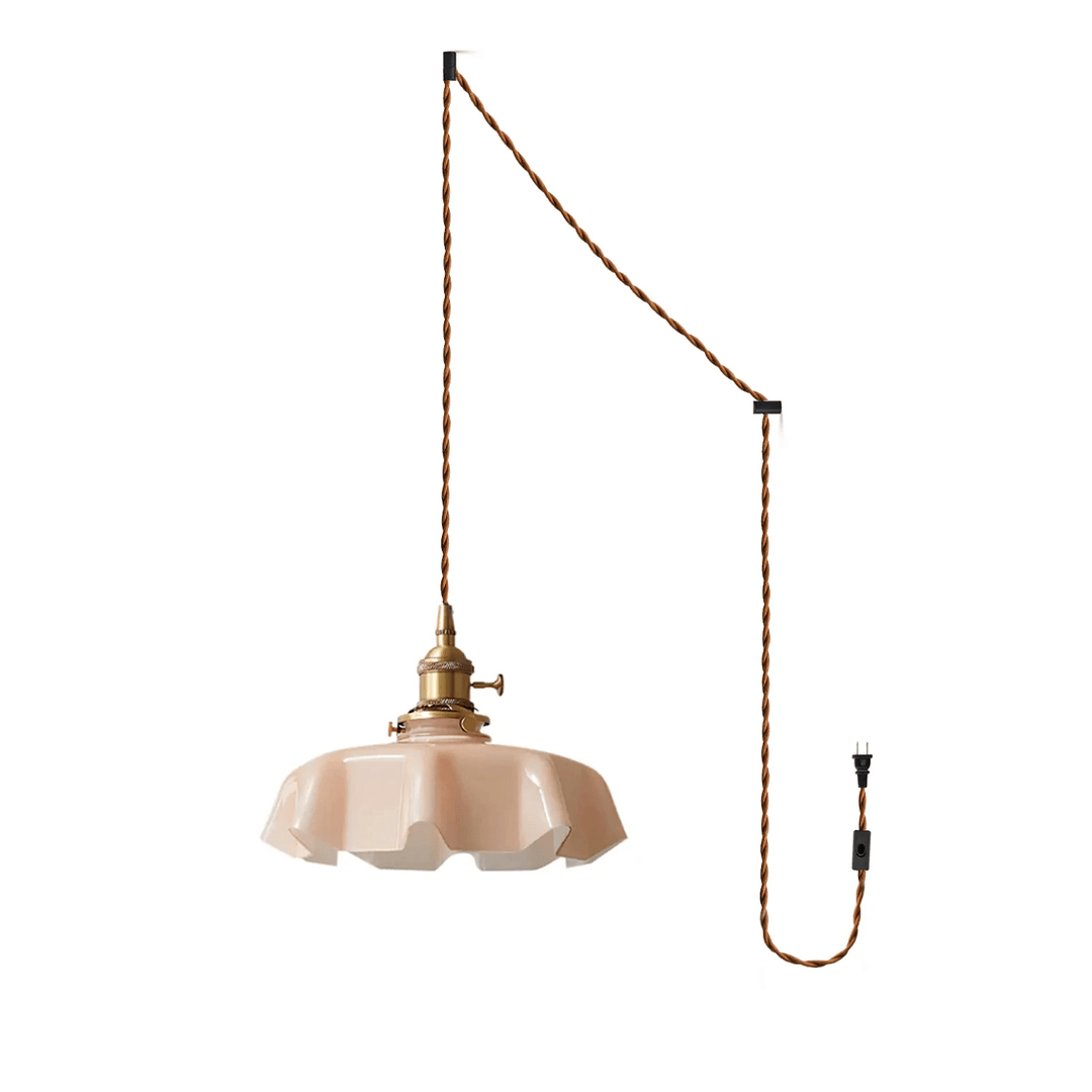 French Flower Pendant Swag Light - Vakkerlight