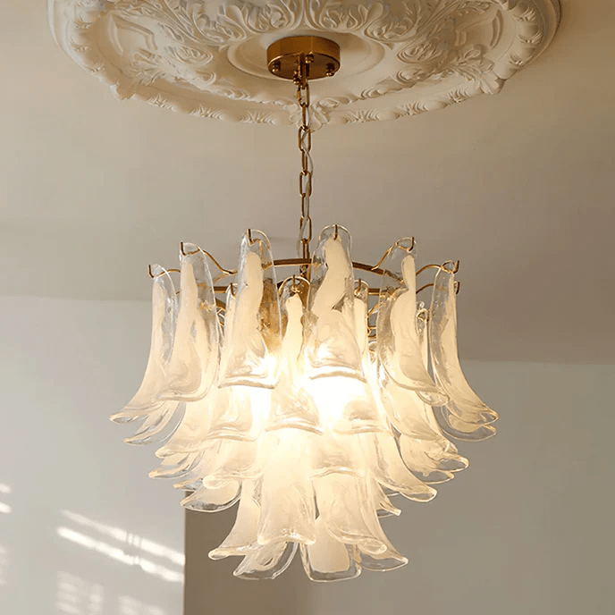 Murano Glass Petals Chandelier - Vakkerlight