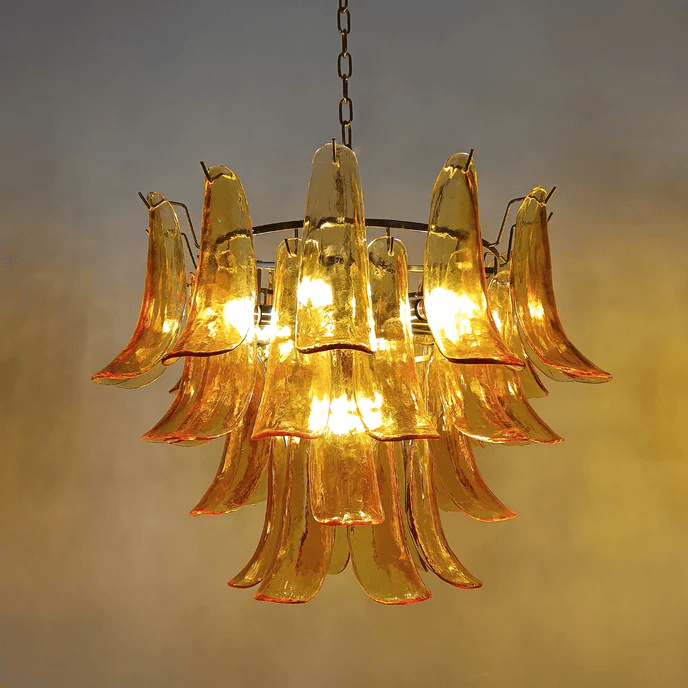 Murano Glass Petals Chandelier - Vakkerlight