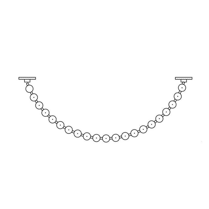 Pearl Necklace Balls Chandelier - Vakkerlight