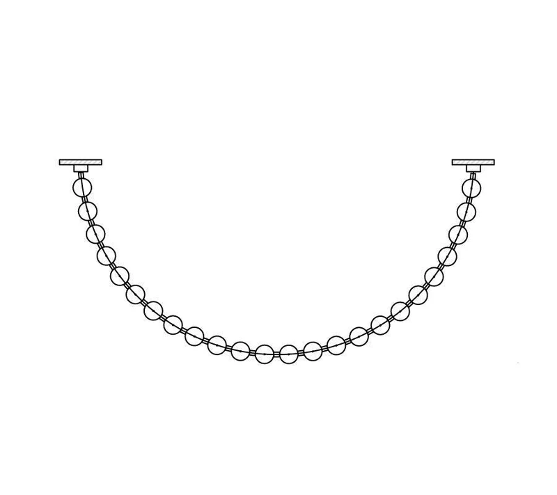 Pearl Necklace Balls Chandelier - Vakkerlight