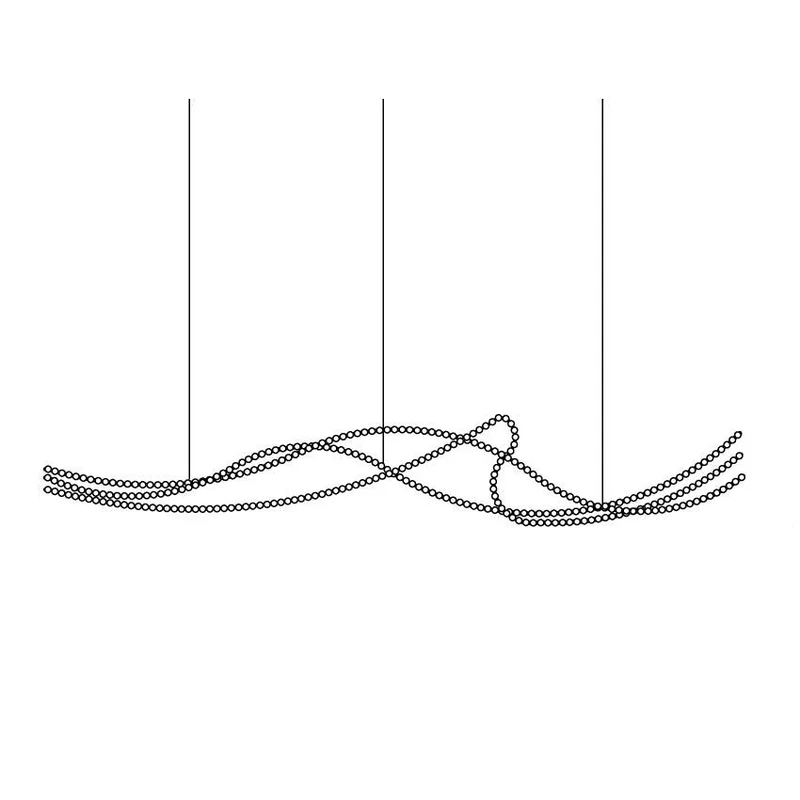 Pearl Necklace Balls Chandelier - Vakkerlight