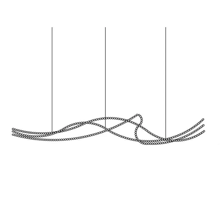 Pearl Necklace Balls Chandelier - Vakkerlight