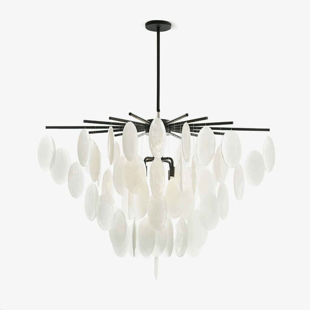 Cascading Selenite Disc Chandelier - Vakkerlight