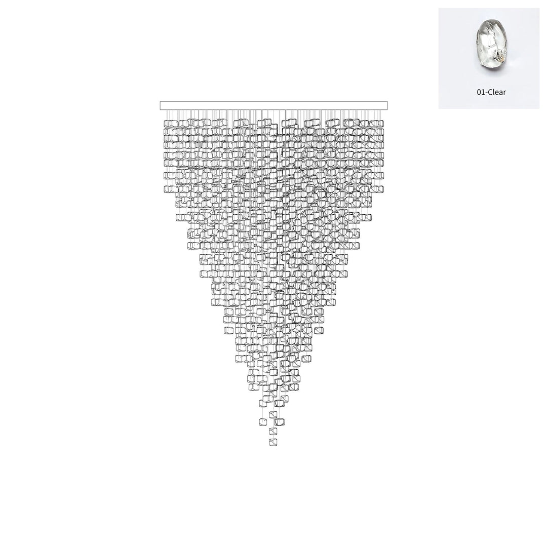 Multicolor Crystal Stone Chandelier - Vakkerlight