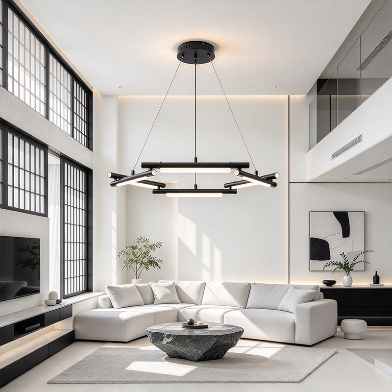 Black LED Chandelier