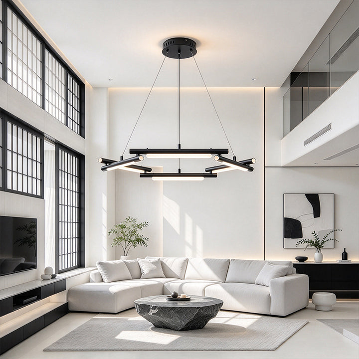 Black LED Chandelier
