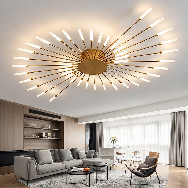 Gold Firework LED Ceiling Light