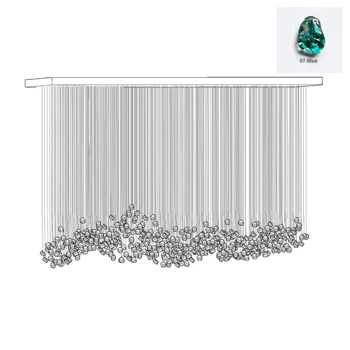 Multicolor Crystal Stone Chandelier - Vakkerlight
