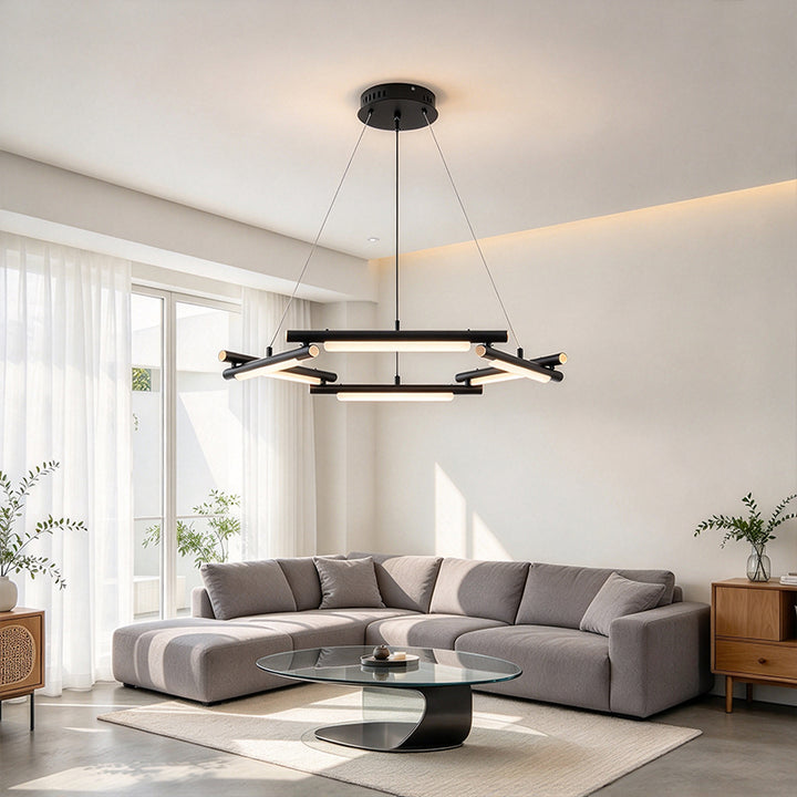 Black LED Chandelier