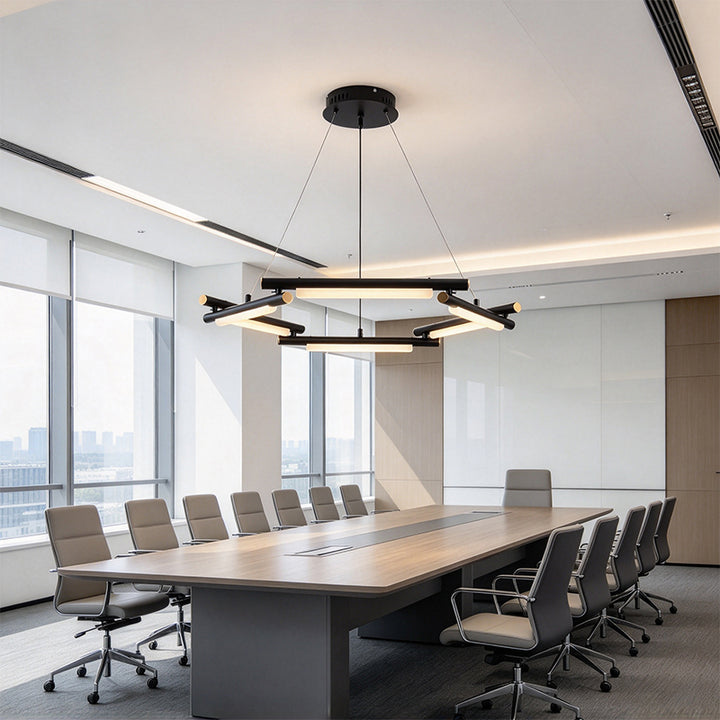 Black LED Chandelier