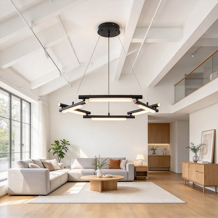 Black LED Chandelier