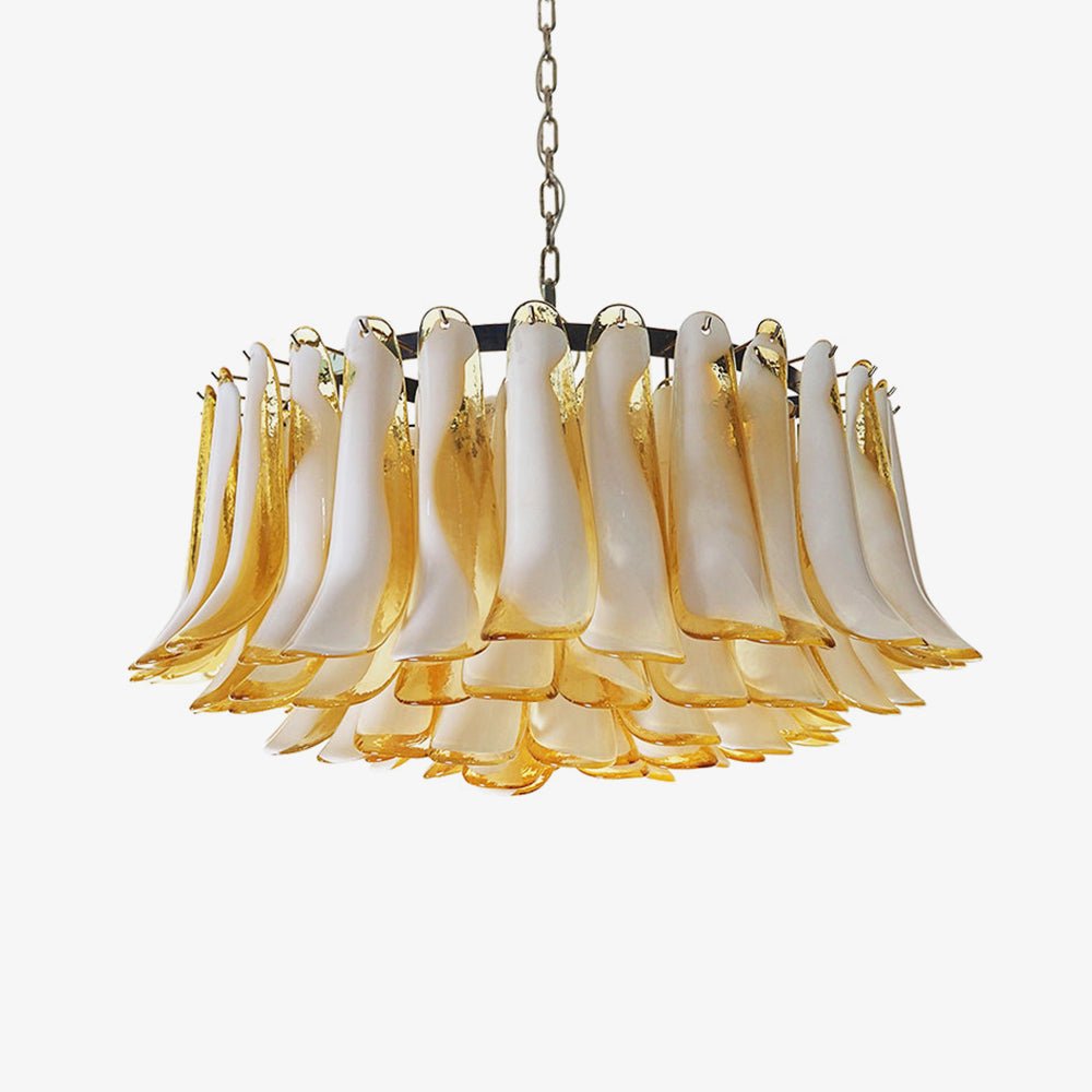 Petal Amber Murano Glass Chandelier - Vakkerlight