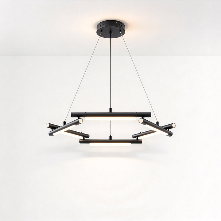 Black LED Chandelier