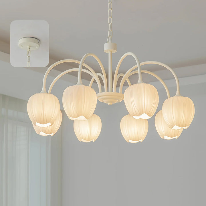 Tulip Matcha Chandelier - Vakkerlight