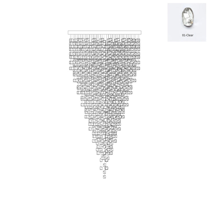 Multicolor Crystal Stone Chandelier - Vakkerlight